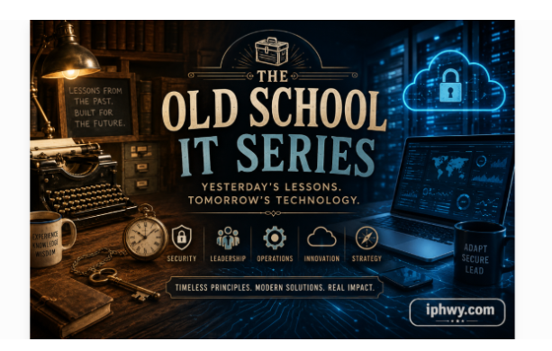 The Old School IT Series… Yesterday’s Lessons. Tomorrow’s Technology.